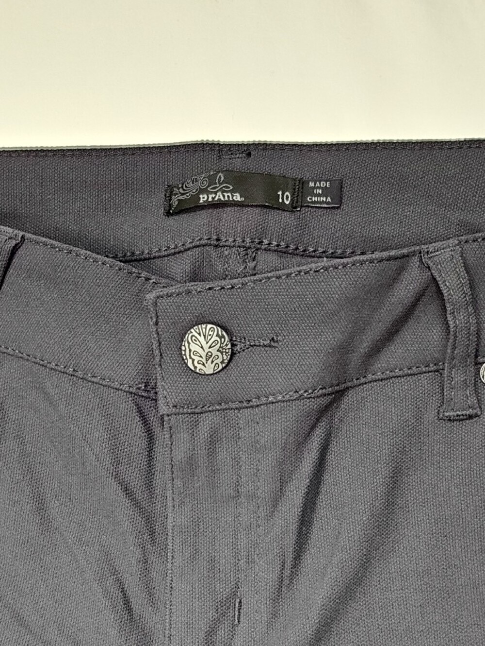 Prana Grey Skinny Moto Jeggings Women's Size 10